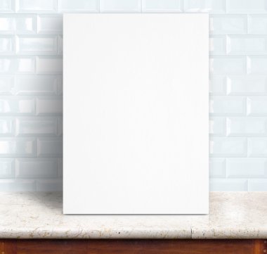 Siyah beyaz kağıt afiş