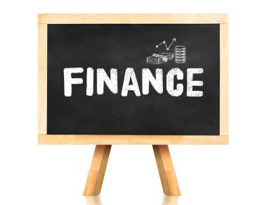 Finans kelime yazı tahtası
