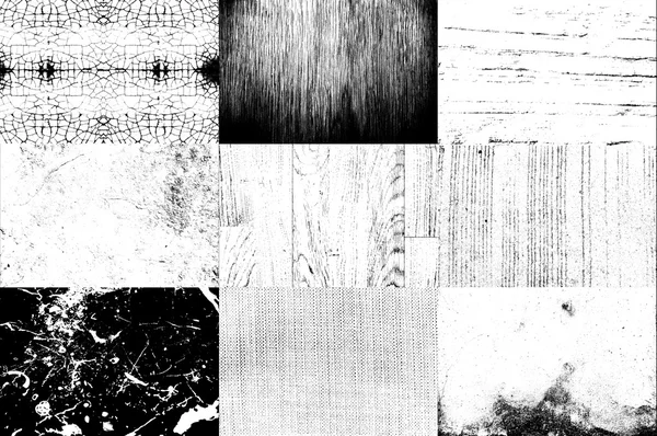 Coleção de textura em preto e branco — Fotografia de Stock