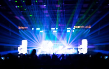Bokeh aydınlatma konserinde