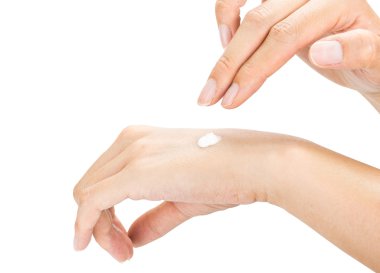 Eller kadın uygulanan nemlendirici