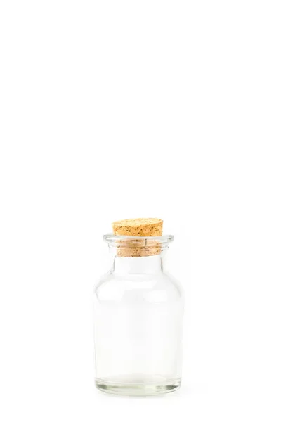 Skleněná láhev s korkem — Stock fotografie