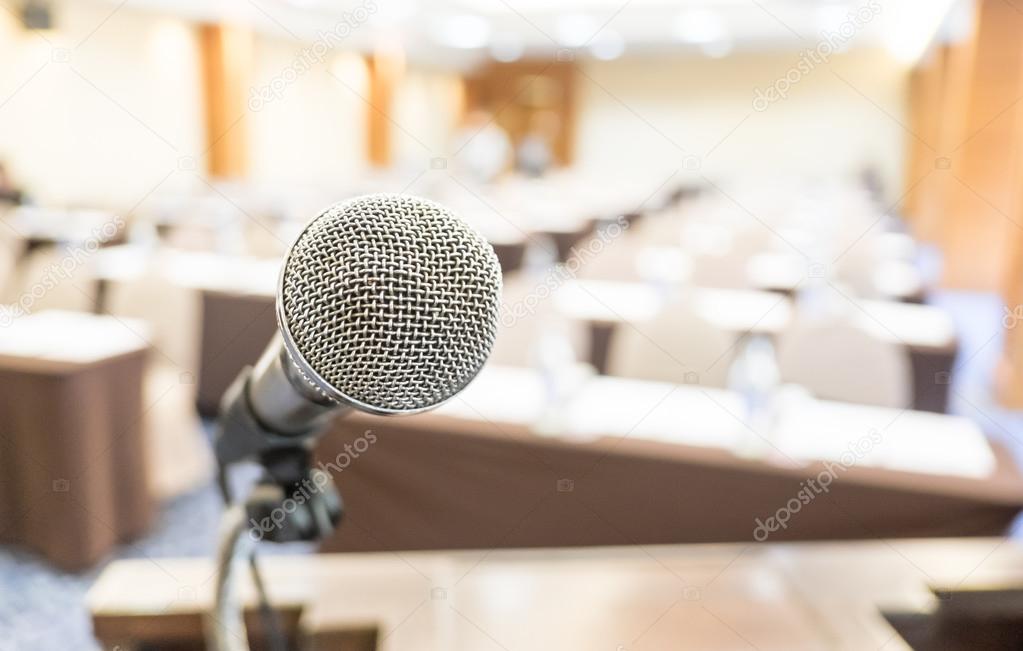 microphone at seminar room