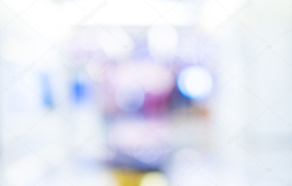 store blur with bokeh light