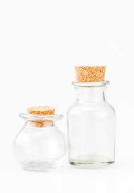 Mantar ile cam şişe