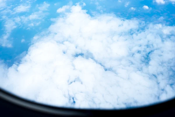 青い空の空撮 — ストック写真