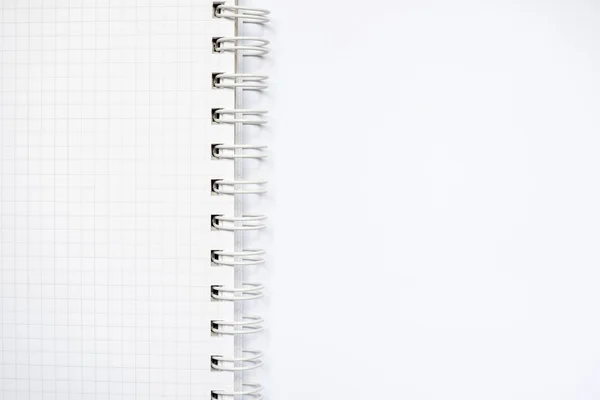 White ruled notebook — Stock Photo, Image