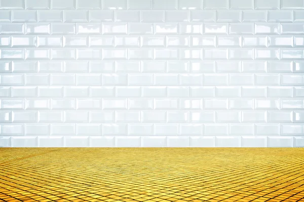 Mur de carreaux de céramique blanche — Photo