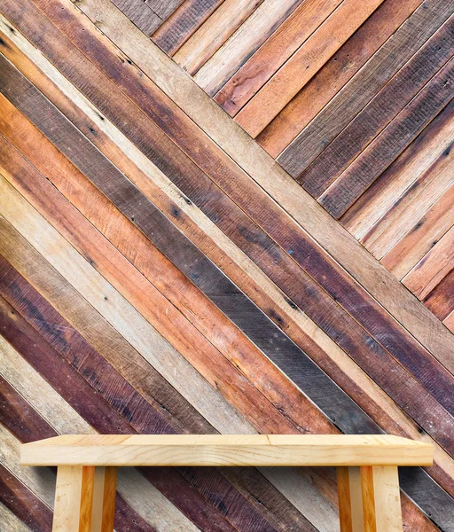 Pared de madera tropical diagonal , — Foto de Stock