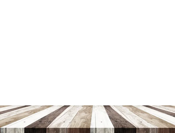 Lege tropische houten tafelblad — Stockfoto