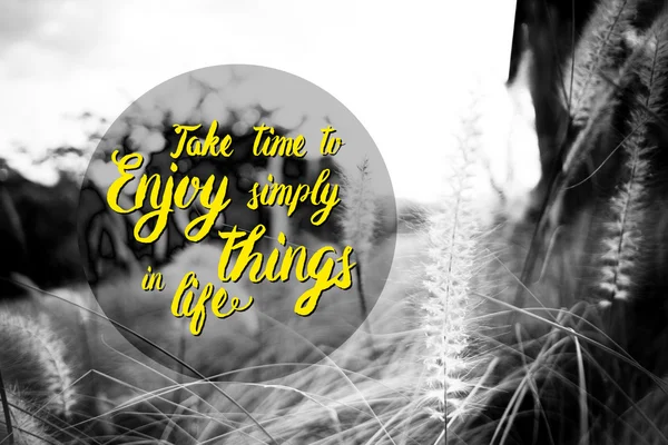 Tire um tempo para desfrutar de coisas simples na vida — Fotografia de Stock