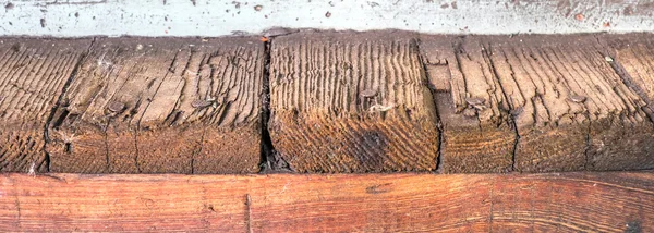 Древесные доски гранж-распада — стоковое фото