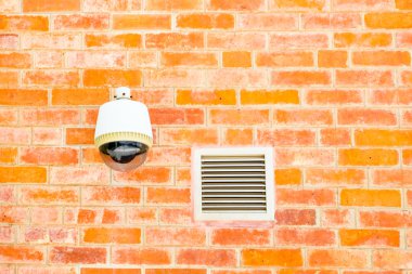 Turuncu tuğla duvar