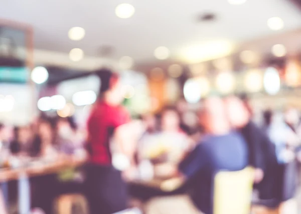 Customer at restaurant blur background — Stock Photo, Image