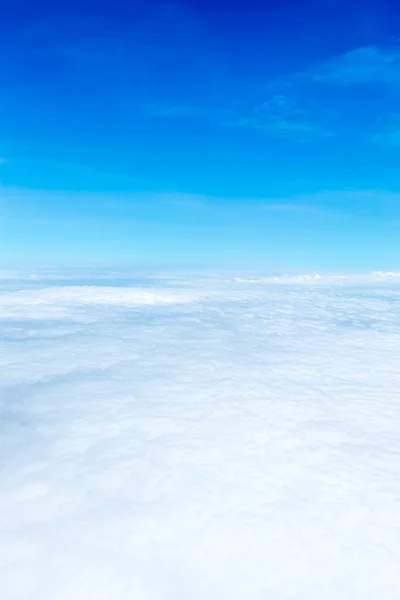 Veduta aerea di cielo blu e nuvola — Foto Stock