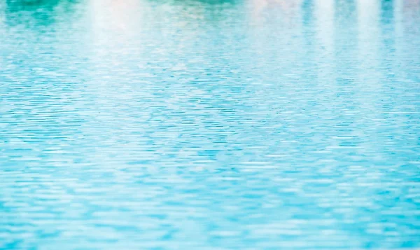 Perspective view of Blue water ripple in pool — Stock Photo, Image