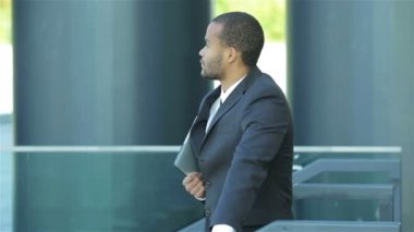 Başarılı bir Afrika iş adamı portresi