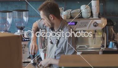 Kahve hazırlama hizmeti kavramı