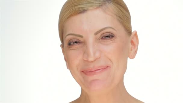Beauty middle-aged women — Stock Video