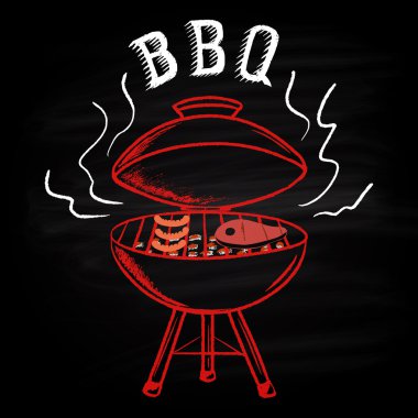 Biftek ve sosis ile Barbekü