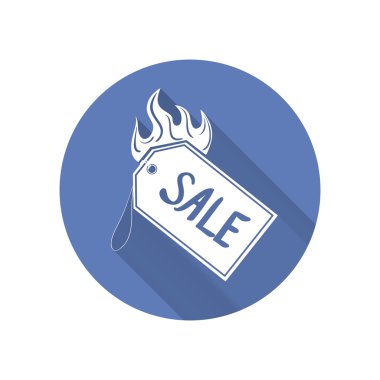 Satılık etiketi spurts alev ile