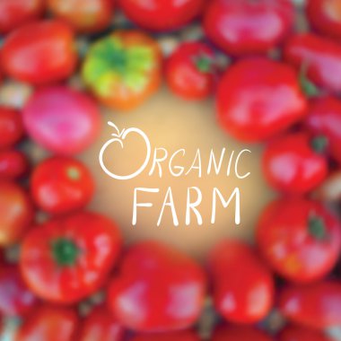 Organik tarım Tema.