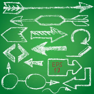 Oklar boyalı tebeşir