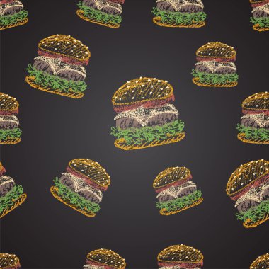 Çizburger seamless modeli.