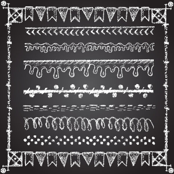 Chalk painted borders