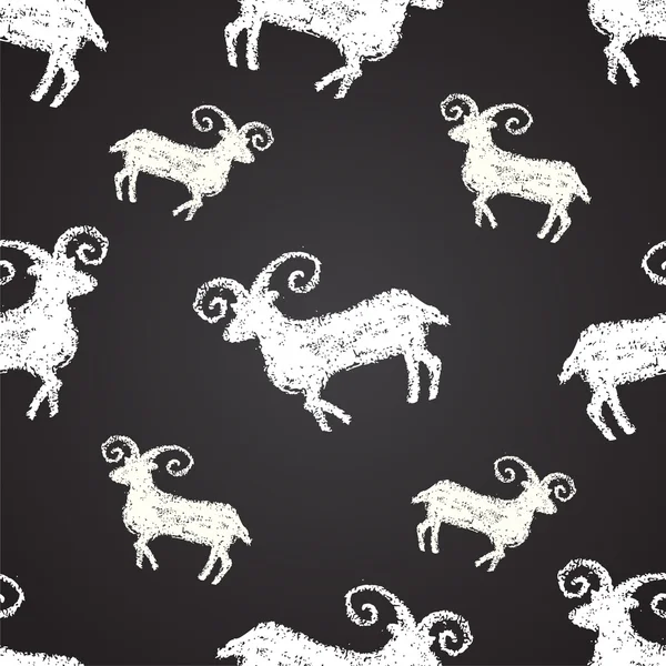 Patrón con cabras coloridas — Archivo Imágenes Vectoriales
