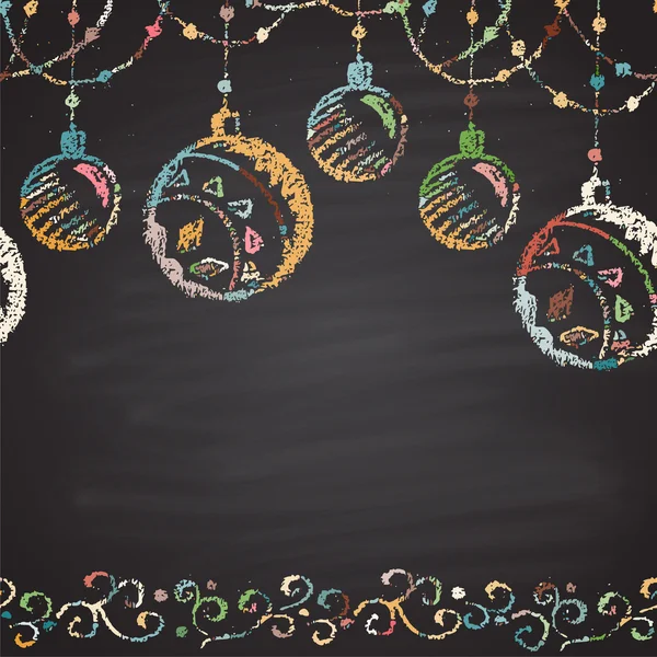 クリスマスの装飾のパターン — ストックベクタ