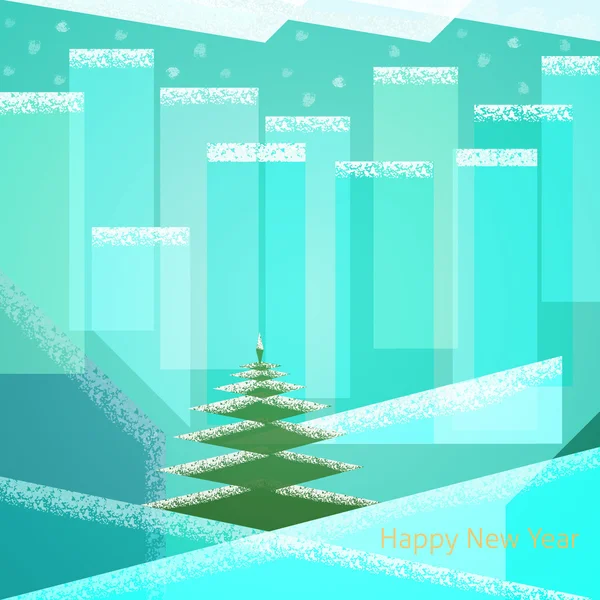 概要クリスマス背景 — ストックベクタ