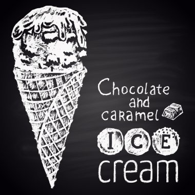 çikolatalı dondurma.