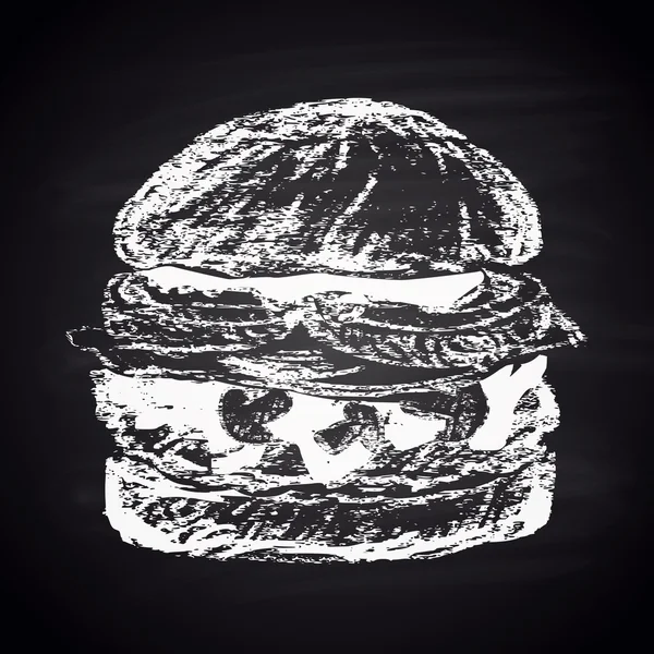 Hamburguesa Steakhouse. Menú . — Vector de stock