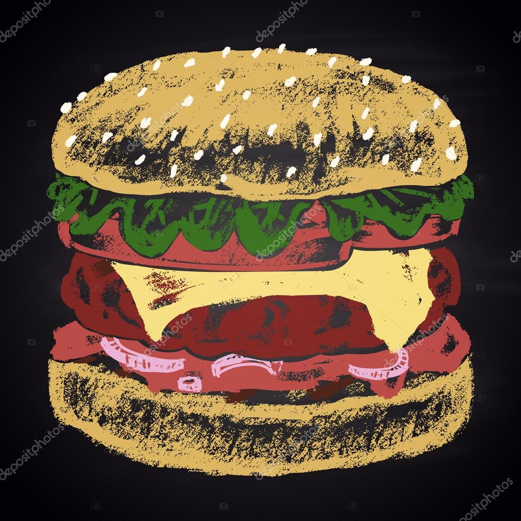 Classic cheeseburger. Menu. Stock Vector Image by ©Anat21om 72757989