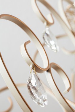 Klasik kristal lamba closeup görünümü