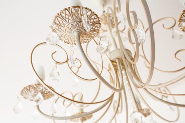 Klasik kristal lamba closeup görünümü