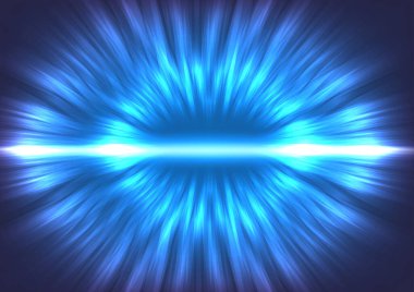 Gelecekçi teknoloji konsepti, mavi renkli vektör illüstrasyonu, soyut arkaplan, 