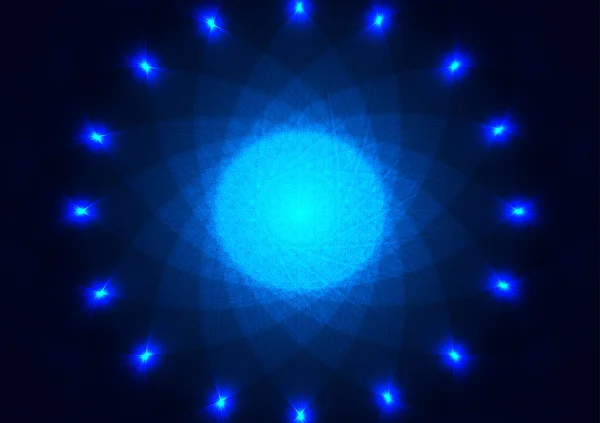Концепция Футуристической Технологии Векторная Иллюстрация Синим Цветом Абстрактный Фон Линия — стоковое фото
