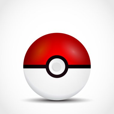 Pokeball vektör çizim