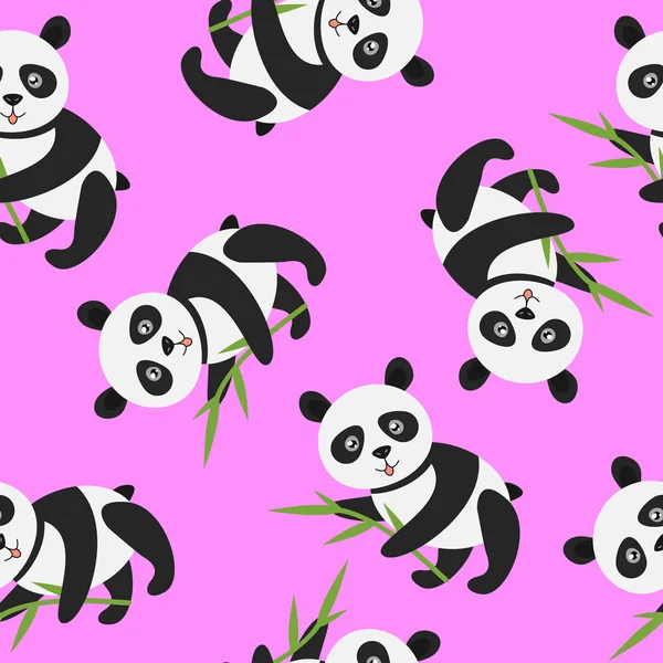 bambu ile sevimli panda