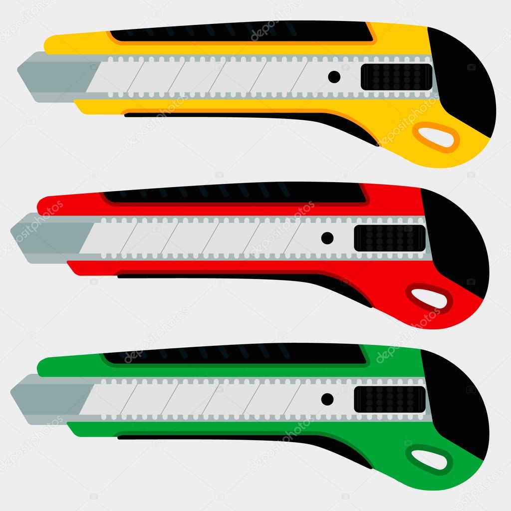 Cutter knife (office paper knife) set