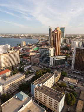 downtown of Dar es Salaam, Tanzania clipart