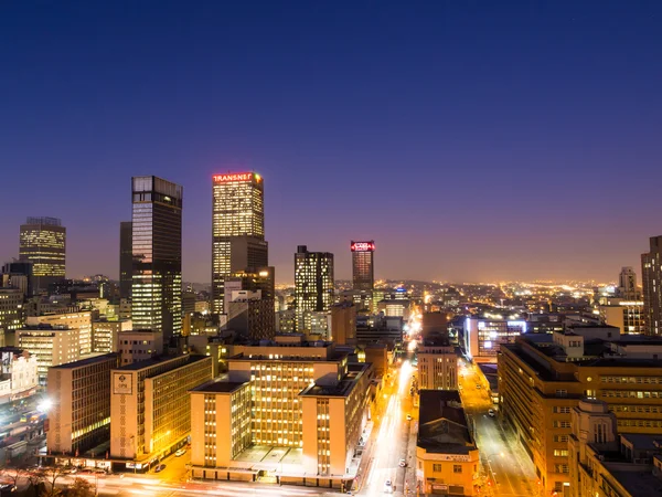 Johannesburg cityscape by night