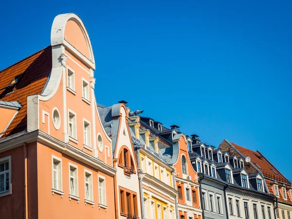 Architektur in der Straße Tirgonu in Riga — Stockfoto