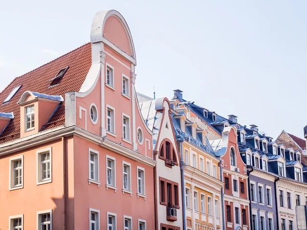 Rua na Cidade Velha de Riga, Letónia . — Fotografia de Stock