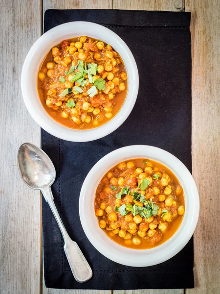 Veganes Kichererbsencurry. — Stockfoto