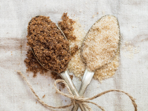 Московадо и демерара сахар
