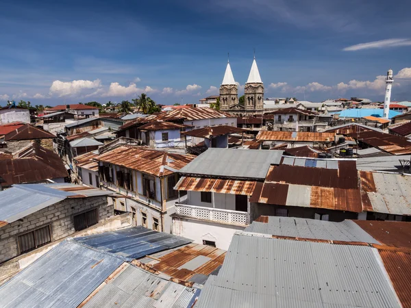 Architecture and typical roofs in Stone Tow — Stock Photo, Image