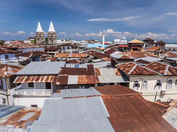 Architecture and typical roofs in Stone Tow — Stock Photo, Image